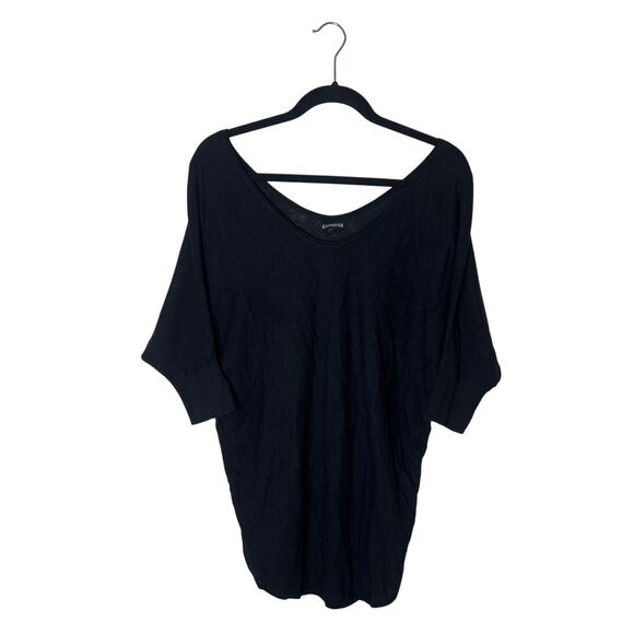 EXPRESS 3/4 Sleeve V-Neck Dolman Tunic Sweater - Picture 4 of 13